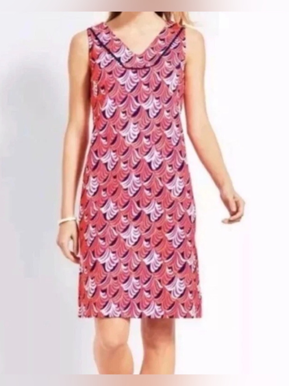 Talbots Printed Casual Beach Dress